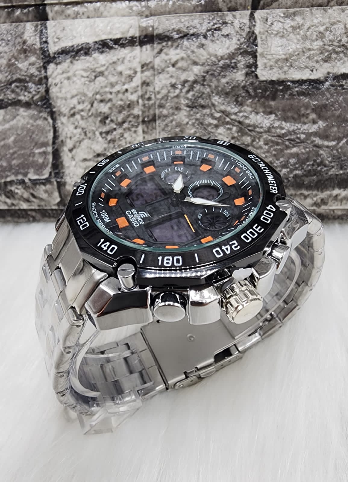 Miniatura 2 de Reloj CASIO EDIFICE DOBLE HORA REPUJADO